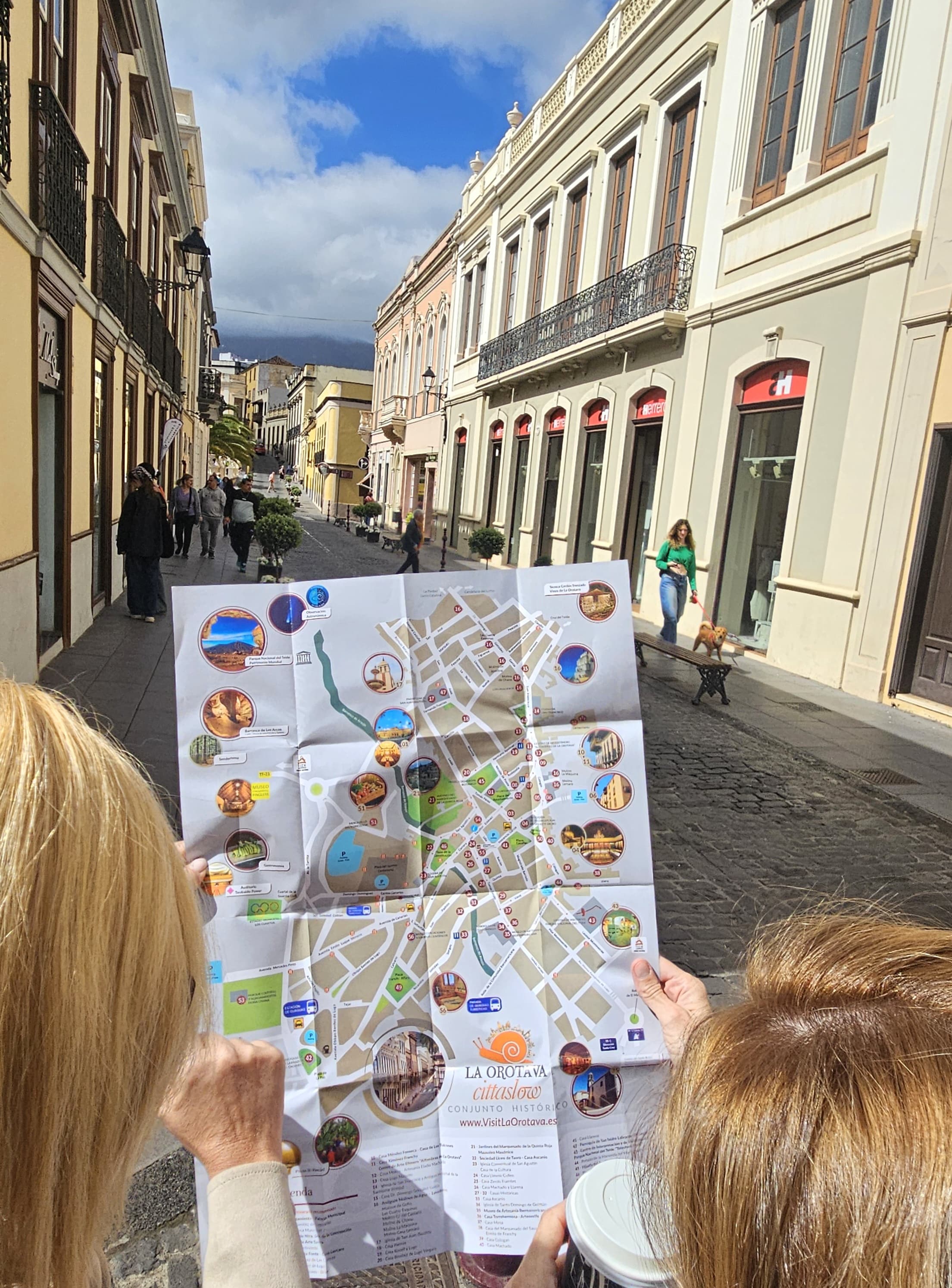 turistas calle Carrera en centro urbano