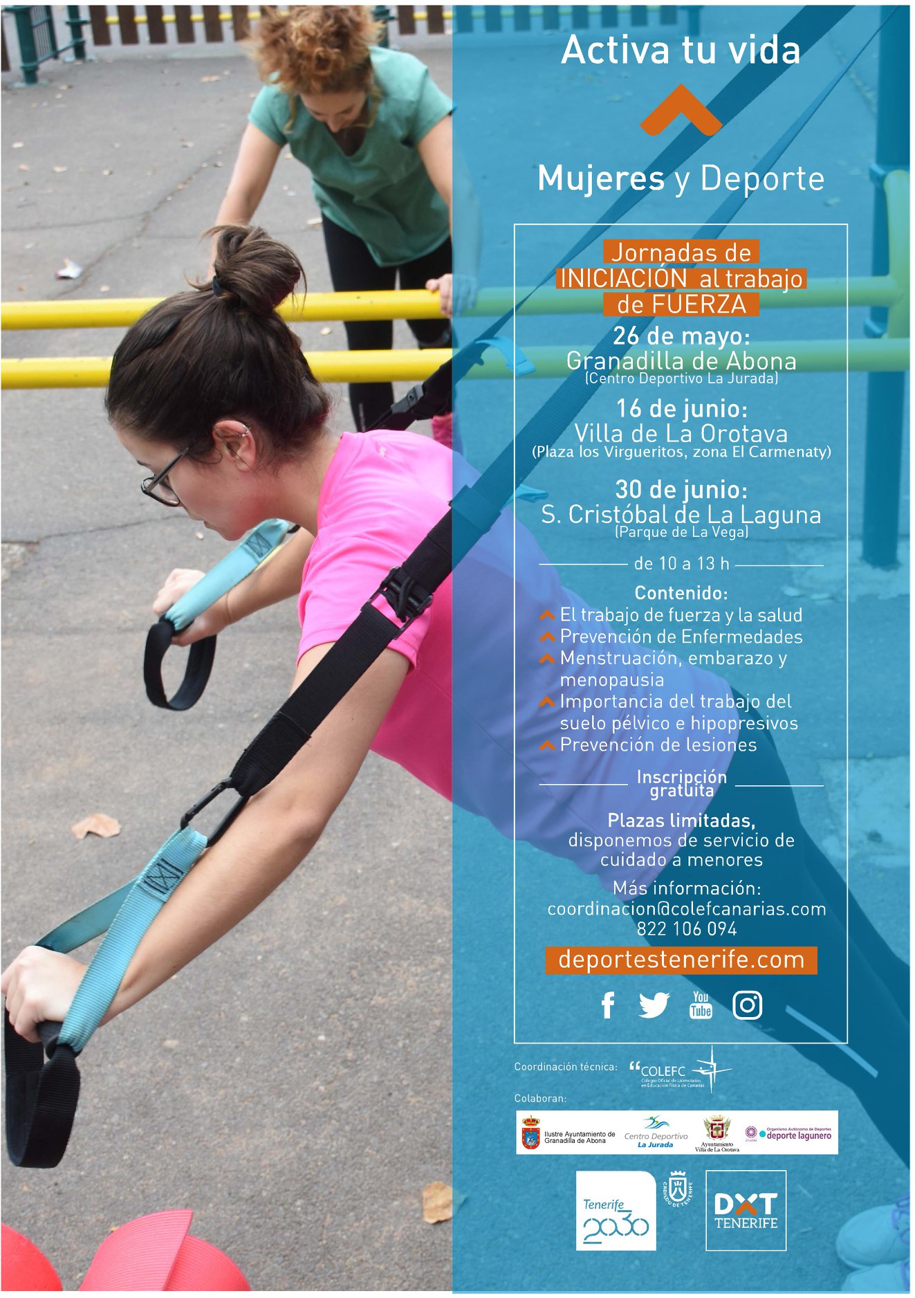 La Orotava acoge las Jornadas de Iniciación al Trabajo de Fuerza para Mujeres La Orotava acoge las Jornadas de Iniciación al Trabajo de Fuerza para Mujeres