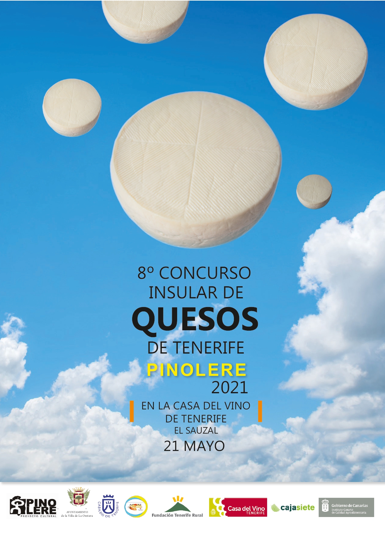 Abierto el plazo de inscripción para participar en el VIII Concurso Insular de Quesos de la Isla de Tenerife Pinolere 2021 Hasta el 14 de mayo estará abierto el plazo para inscribirse y participar en este importante Concurso Insular de Quesos de Tenerife