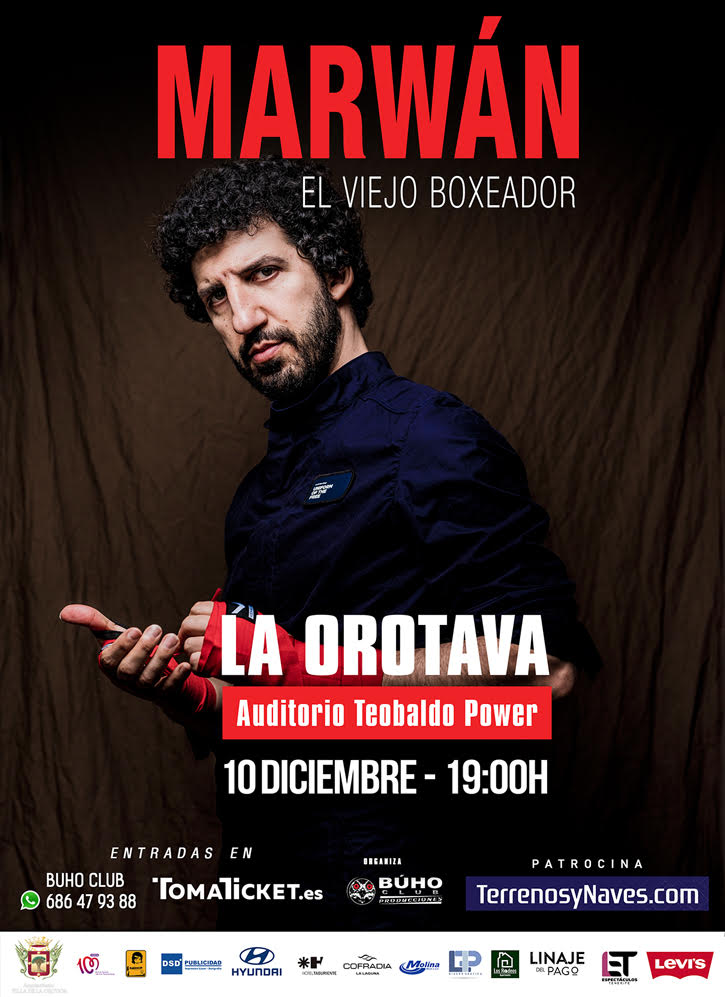 Marwán presenta en La Orotava su disco ‘El viejo boxeador’ El concierto tendrá lugar el próximo 10 de diciembre, a partir de las 19:00 horas, en el Auditorio Teobaldo Power