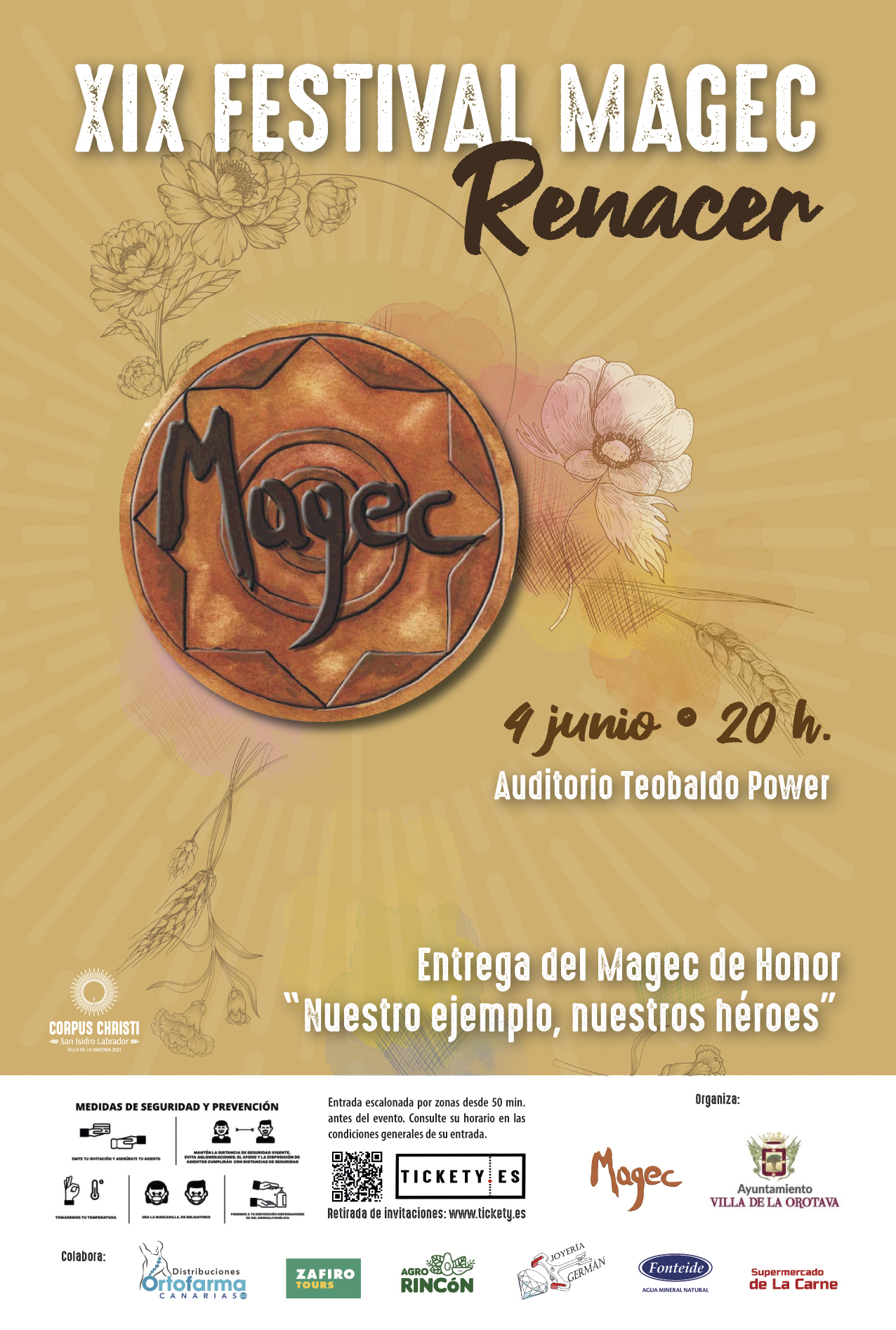 ‘Renacer’ de Magec tendrá lugar el próximo 4 de junio en el Auditorio Teobaldo Power Durante el Festival, que cumple su 19ª edición, se entregará el popular ‘Magec de Honor’