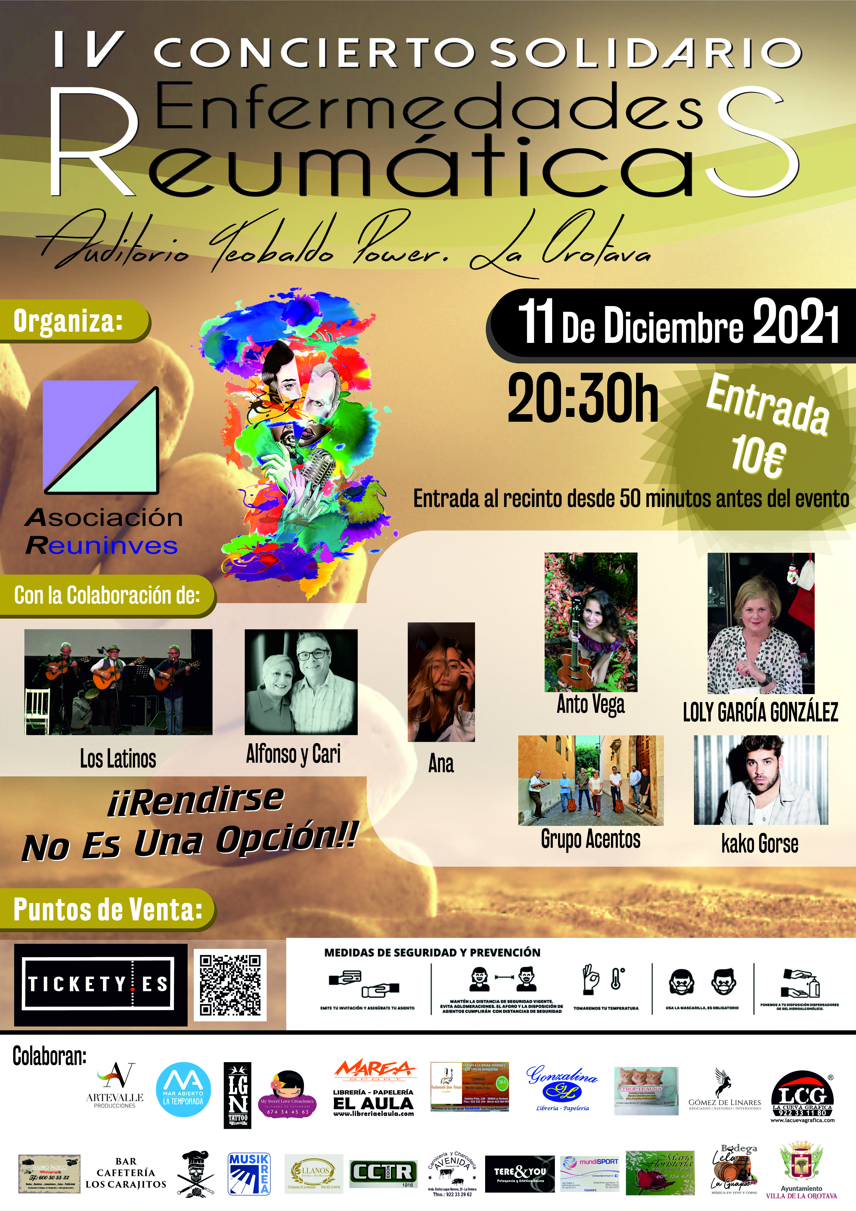 El IV Concierto Solidario Enfermedades Reumáticas, en el Tebaldo Power El acto se celebrará el próximo 11 de diciembre, a partir de las 20:30 horas