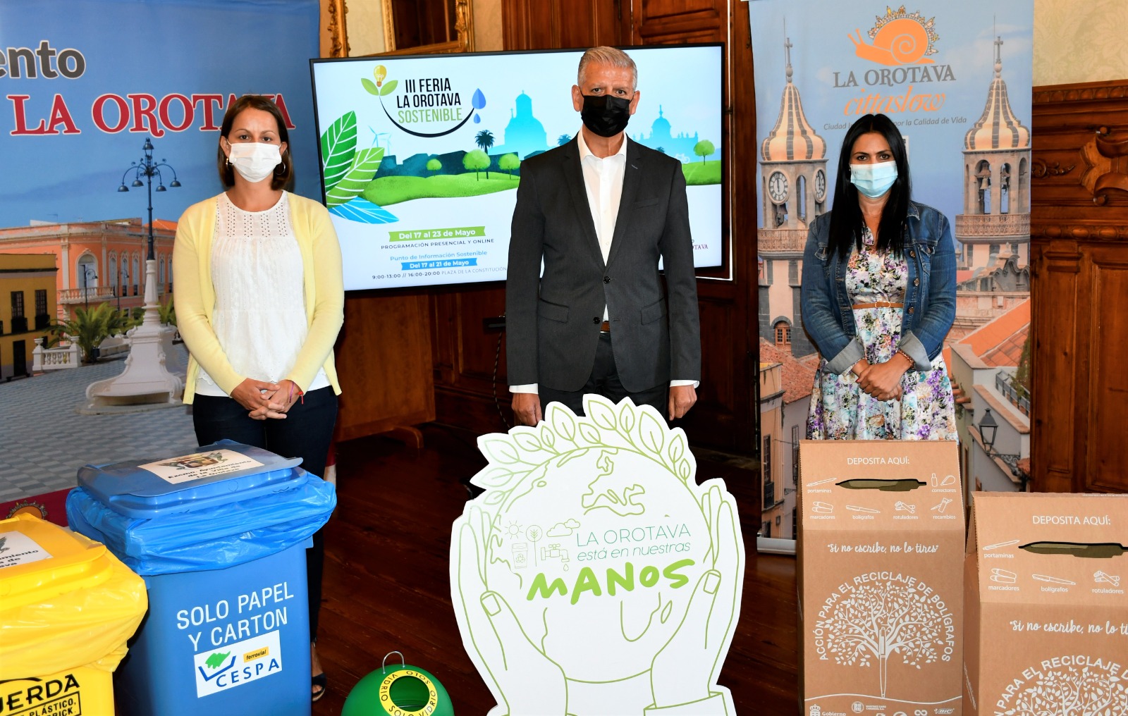 La Orotava sigue apostando por la sostenibilidad con la celebración de su tercera Feria Sostenible La muestra se celebrará del 17 al 23 de mayo de forma online y presencial. Se contará con un Punto de Información Sostenible en la Plaza de la Constitución
