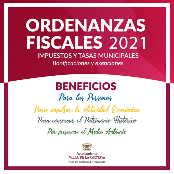 Ordenanzas Fiscales 2021 Ordenanzas Fiscales 2021