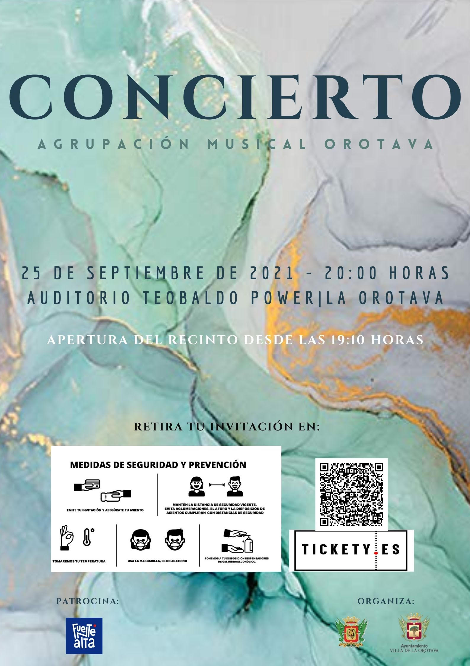 La Agrupación Musical Orotava inaugura su temporada 2021/2022 El concierto tendrá lugar el próximo 25 de septiembre, a partir de las 20:00 horas, en el Auditorio Teobaldo Power