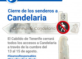 CIERRE DE SENDEROS A CANDELARIA