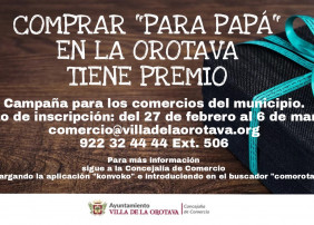 COMPRAR PARA PAPÁ EN LA OROTAVA, TIENE PREMIO
