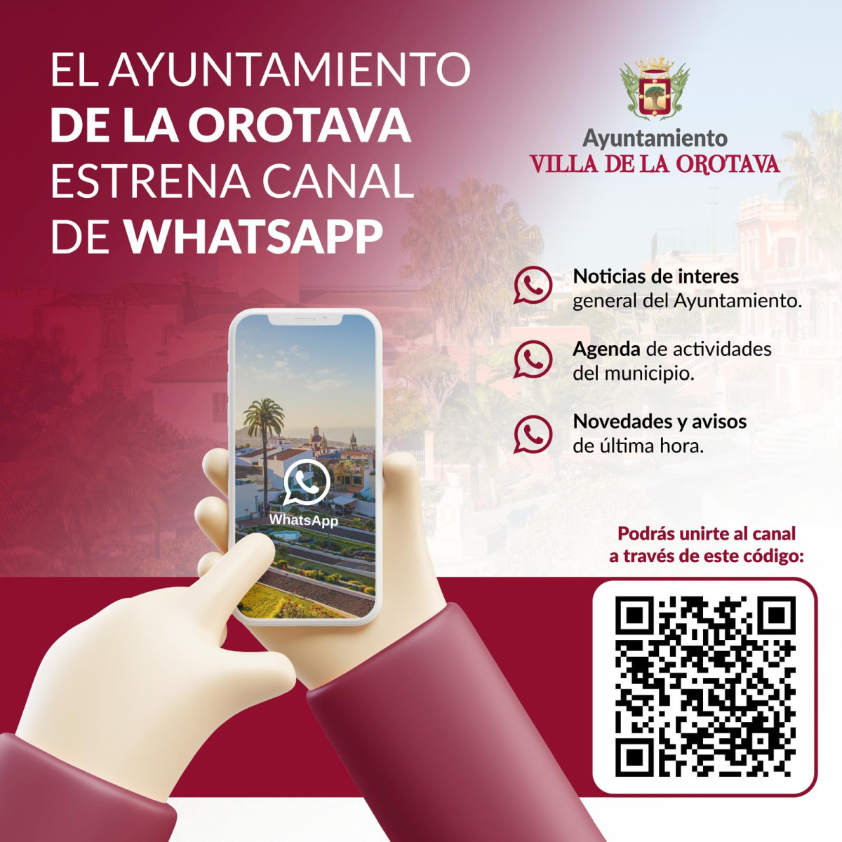 Cartel Whatsapp Ayuntamiento